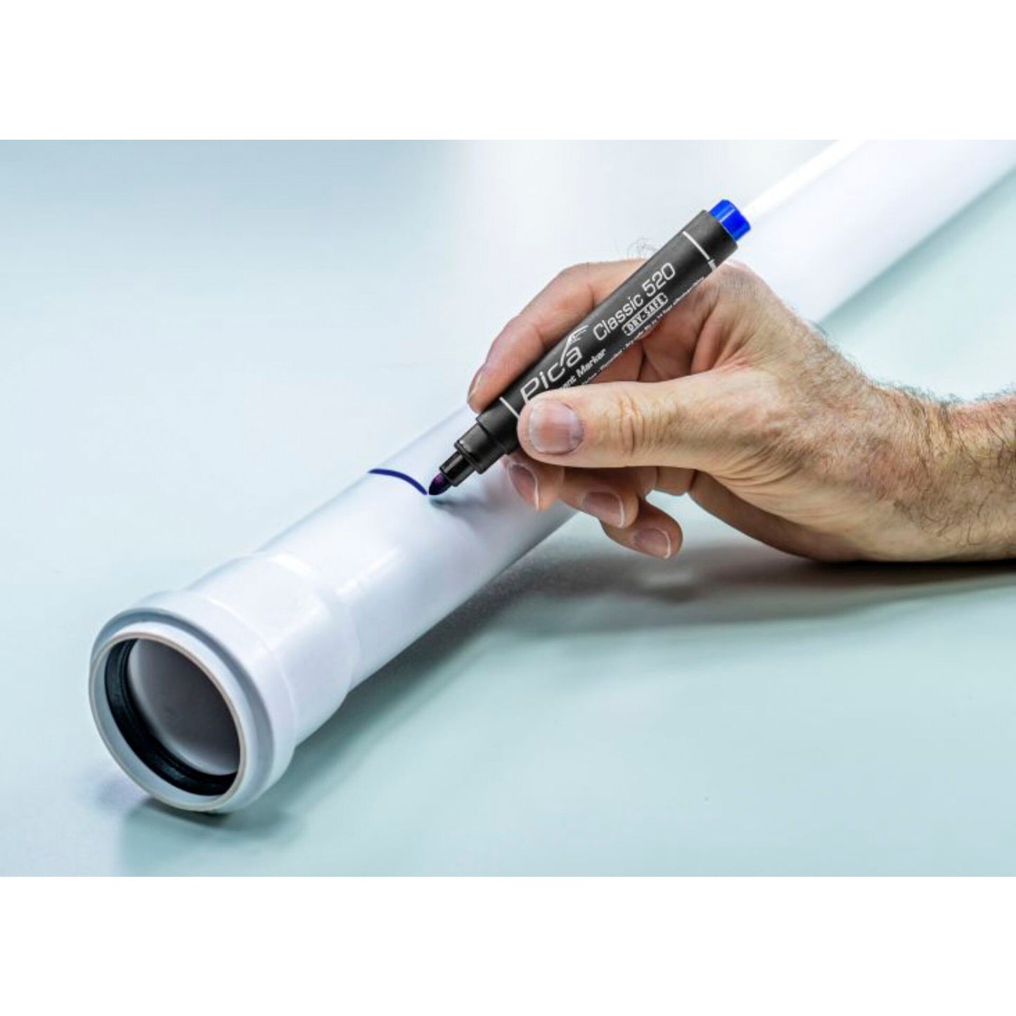 Pica Permanent Marker 1-4mm, Round Tip, Blue