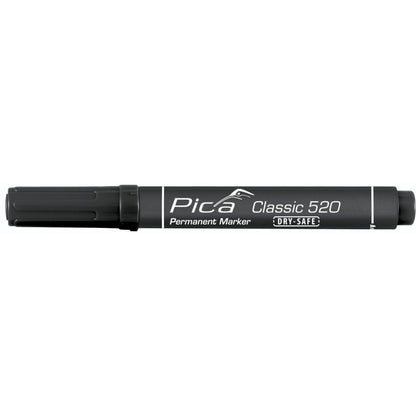 Pica Permanent Marker 1-4mm, Round Tip, black, Retail Pack.