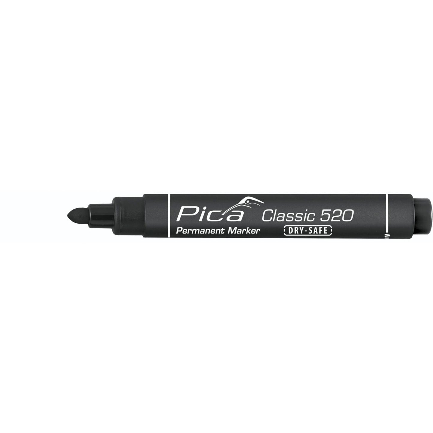 Pica Permanent Marker 1-4mm, Round Tip, black, Retail Pack.
