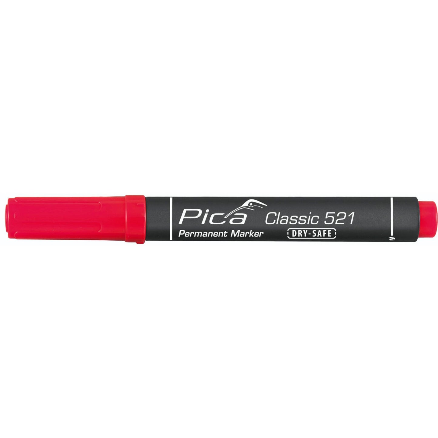 Pica Permanentmarker 2-6mm, Wedge Tip, red