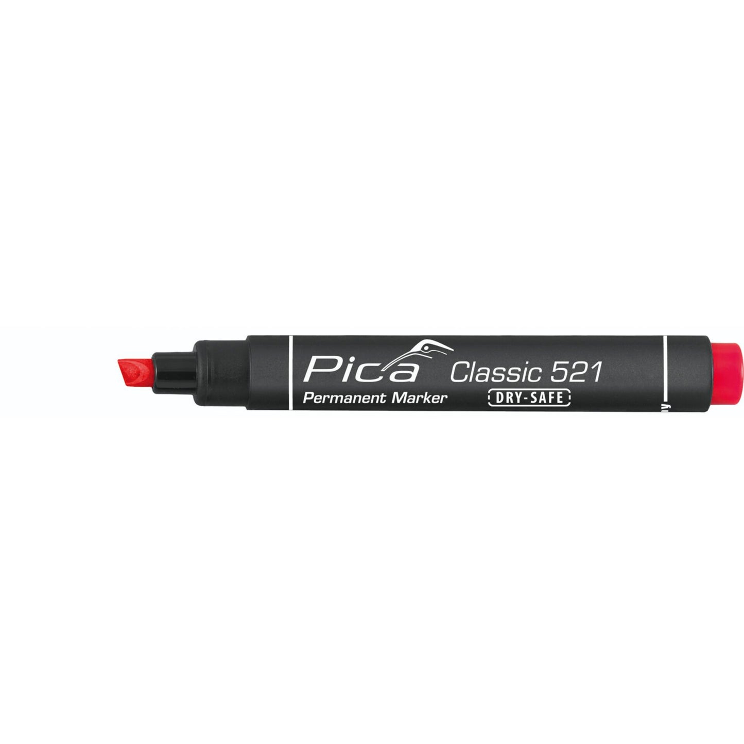 Pica Permanentmarker 2-6mm, Wedge Tip, red