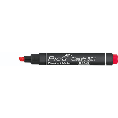 Pica Permanentmarker 2-6mm, Wedge Tip, red