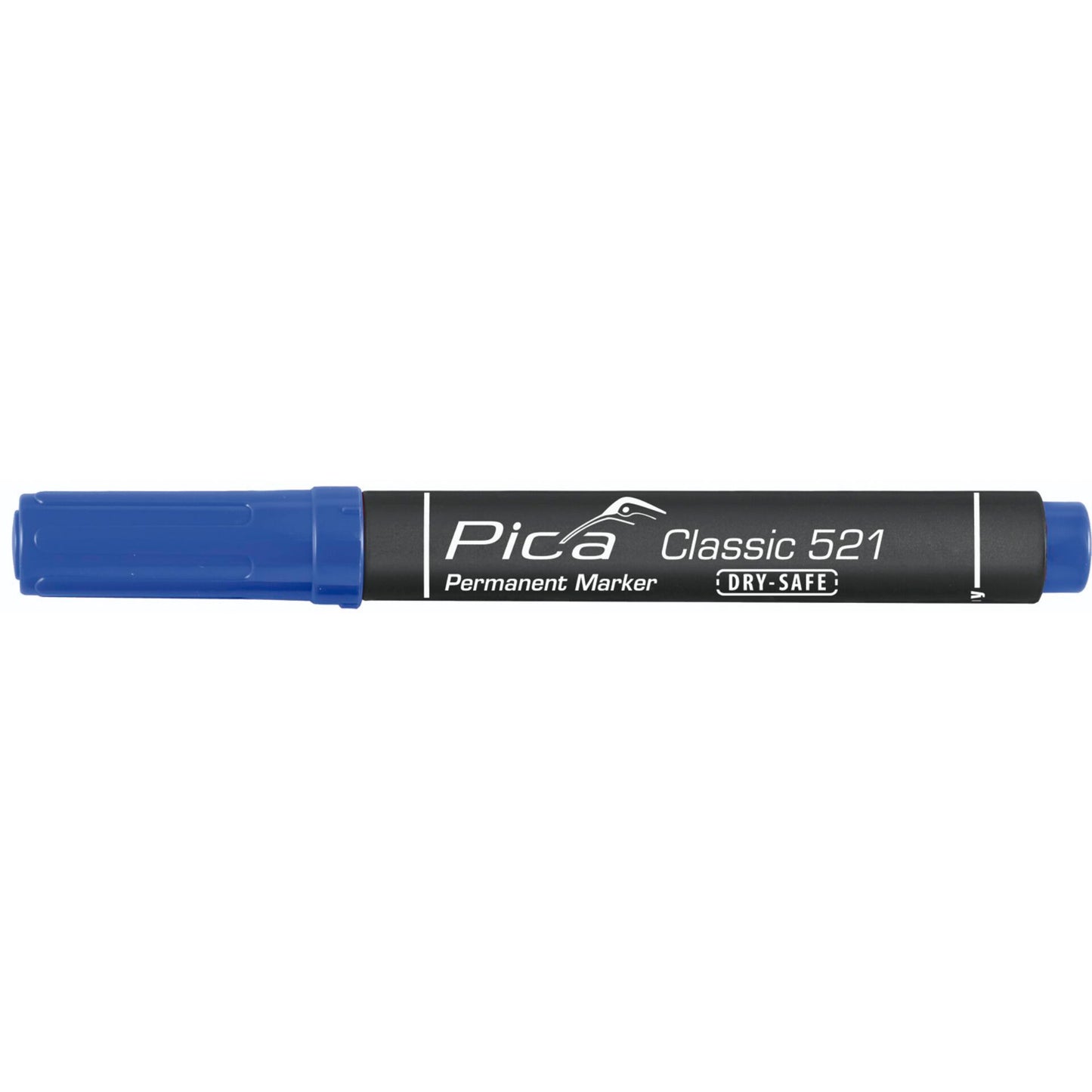 Pica Permanentmarker 2-6mm, Wedge Tip, blue Retail Packaging