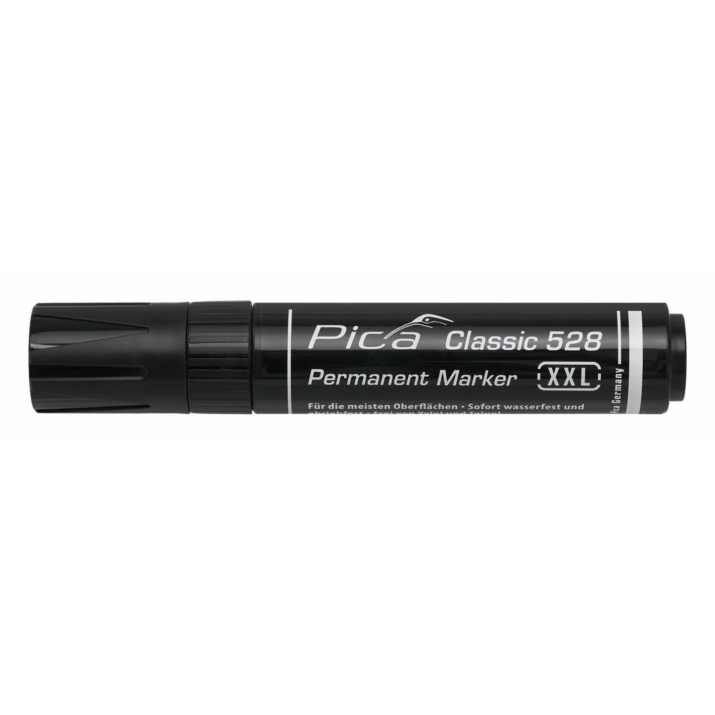 Pica Permanentmarker 4-12mm, Wedge Tip, black Retail Pack.