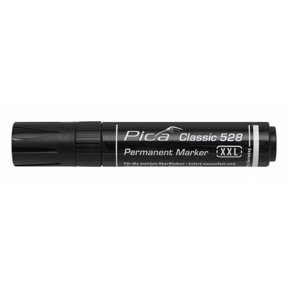 Pica Permanentmarker 4-12mm, Wedge Tip, black Retail Pack.