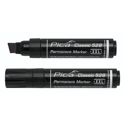 Pica Permanentmarker 4-12mm, Wedge Tip, black Retail Pack.