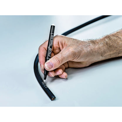 Pica Permanent Marker INSTANT white, Bullet Tip, 1-2mm  Retail