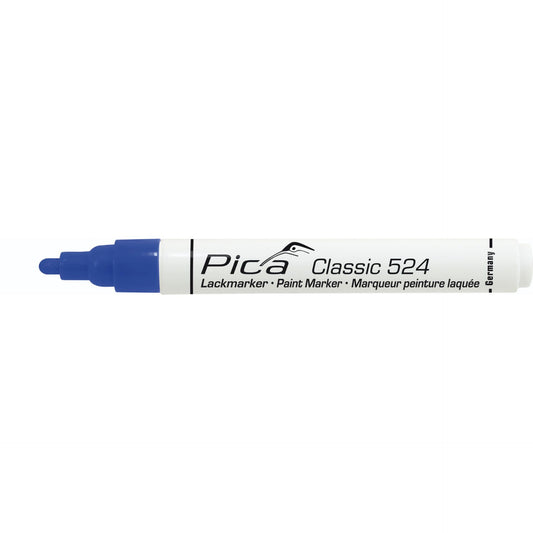 Pica Classic Industrial Paint Marker, 2-4mm bullet tip, blue