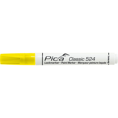 Pica Classic Industrial Paint Marker, 2-4mm bullet tip, yellow