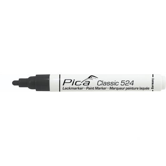 Pica Classic Industrial Paint Marker, 2-4mm bullet tip, black