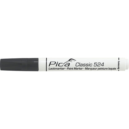 Pica Classic Industrial Paint Marker, 2-4mm bullet tip, black