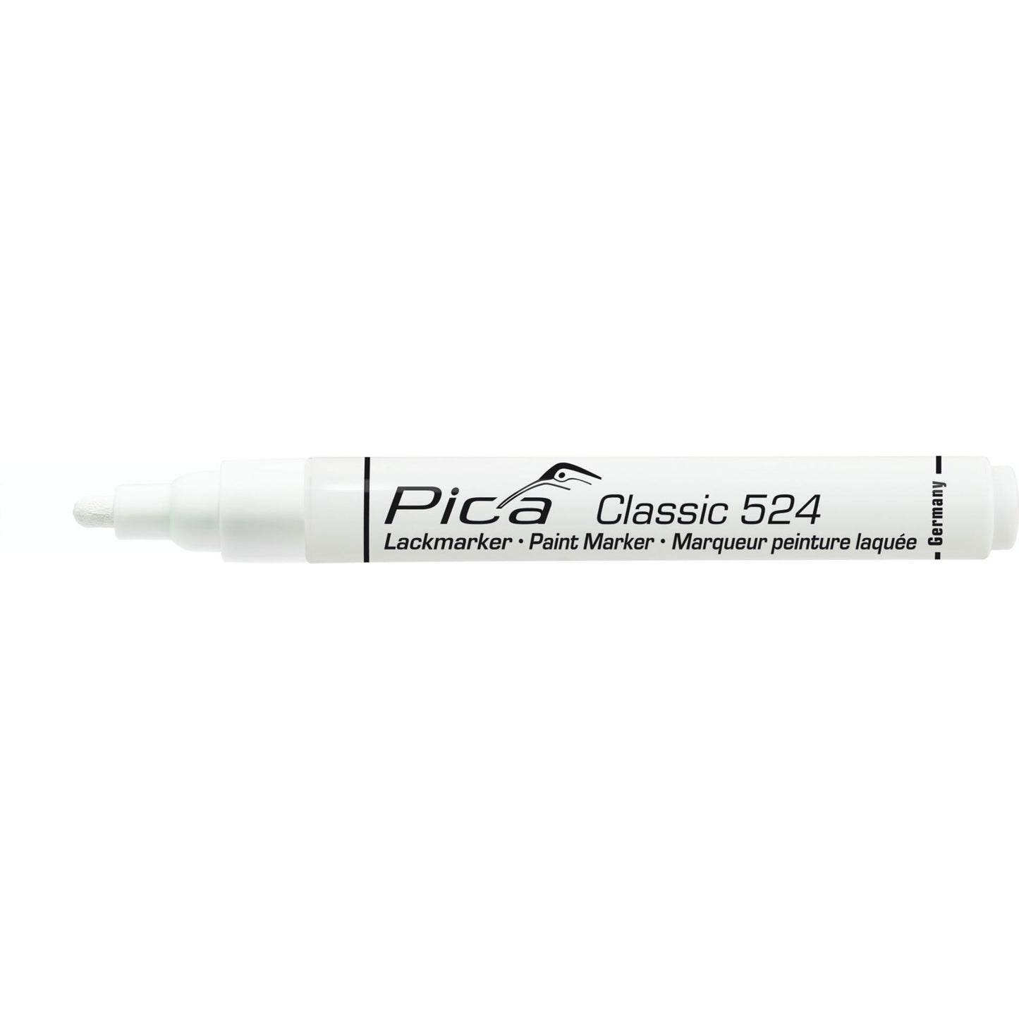 Pica Classic Industrial Paint Marker, 2-4mm bullet tip, white