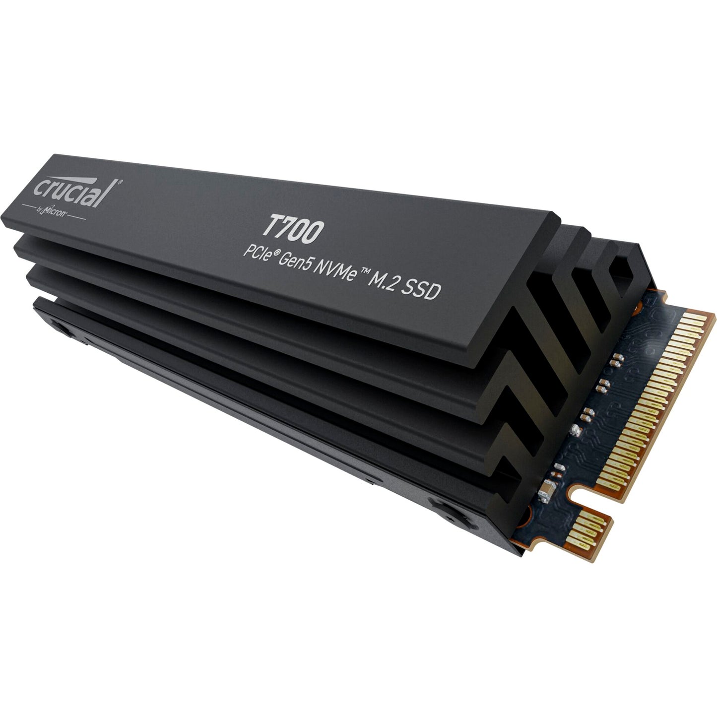 Crucial T700 with heatsink   2TB PCIe Gen5 NVMe M.2 SSD