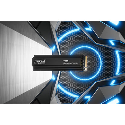 Crucial T700 with heatsink   4TB PCIe Gen5 NVMe M.2 SSD