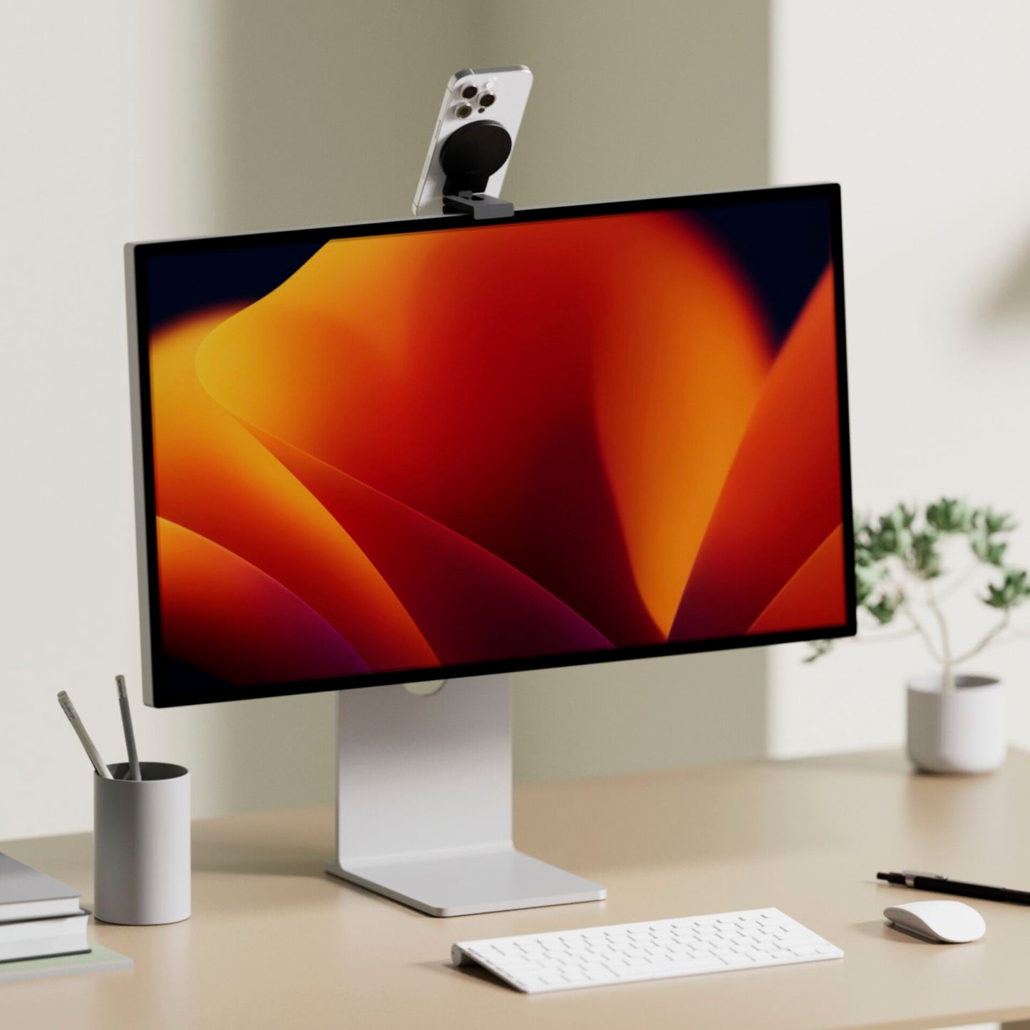 Belkin iPhone Holder w. MagSafe Mac-Desk./Monitors    MMA007BTGY