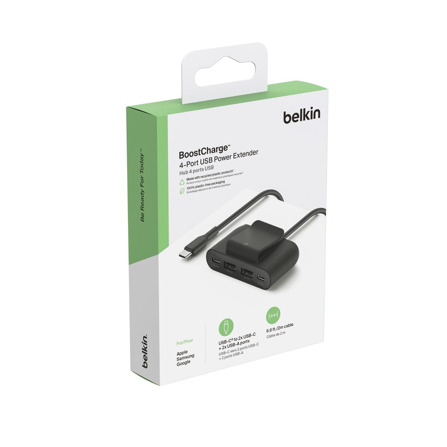 Belkin BOOST Charge 4-Port Split 2xUSB-C/2xUSB-A bl BUZ001bt2MBKB