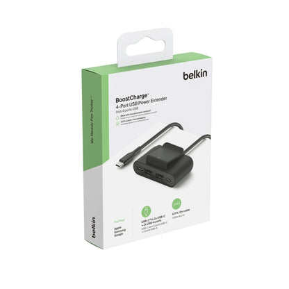 Belkin BOOST Charge 4-Port Split 2xUSB-C/2xUSB-A bl BUZ001bt2MBKB