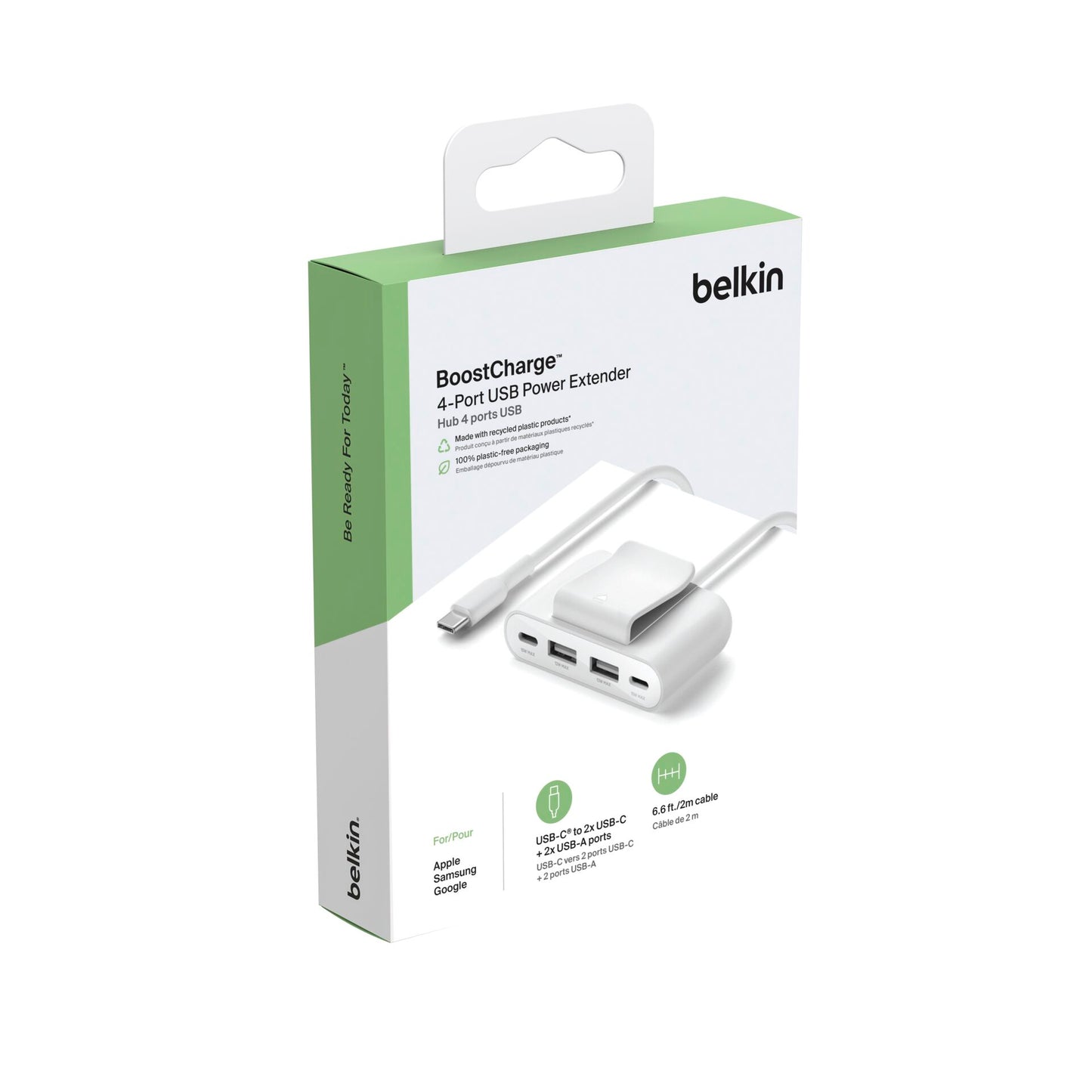 Belkin BOOST Charge 4-Port Split 2xUSB-C/2xUSB-A w BUZ001bt2MWHB7