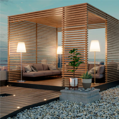 New Garden Lola Slim 180 LED Floor Lamp  Brass