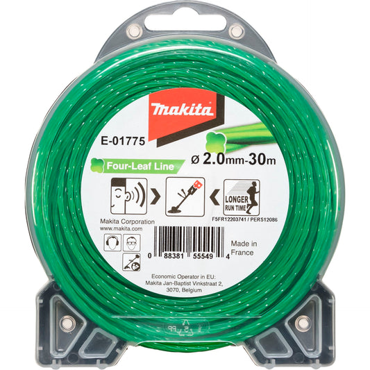 Makita E-01775   Mowing String Four Leaf 2,0mmx30m