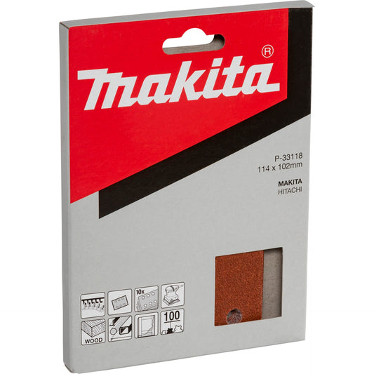 Makita P-33118 Sandpaper Velcro 102x114mm  100