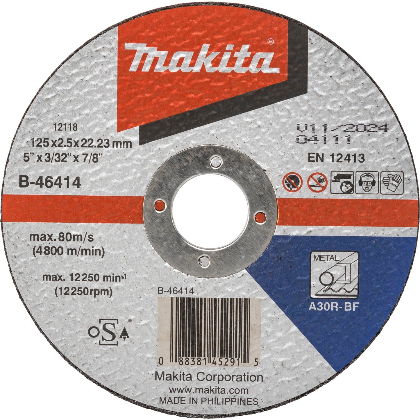Makita B-46414 cutting disk 125x2,5mm steel