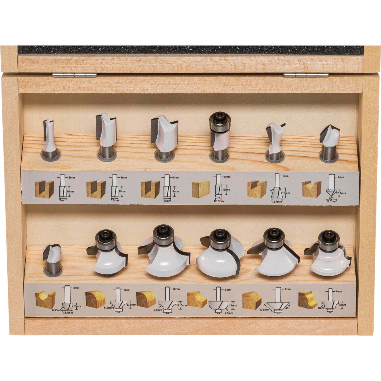 Makita D-53556 Cutter Set 8mm 12 pcs.