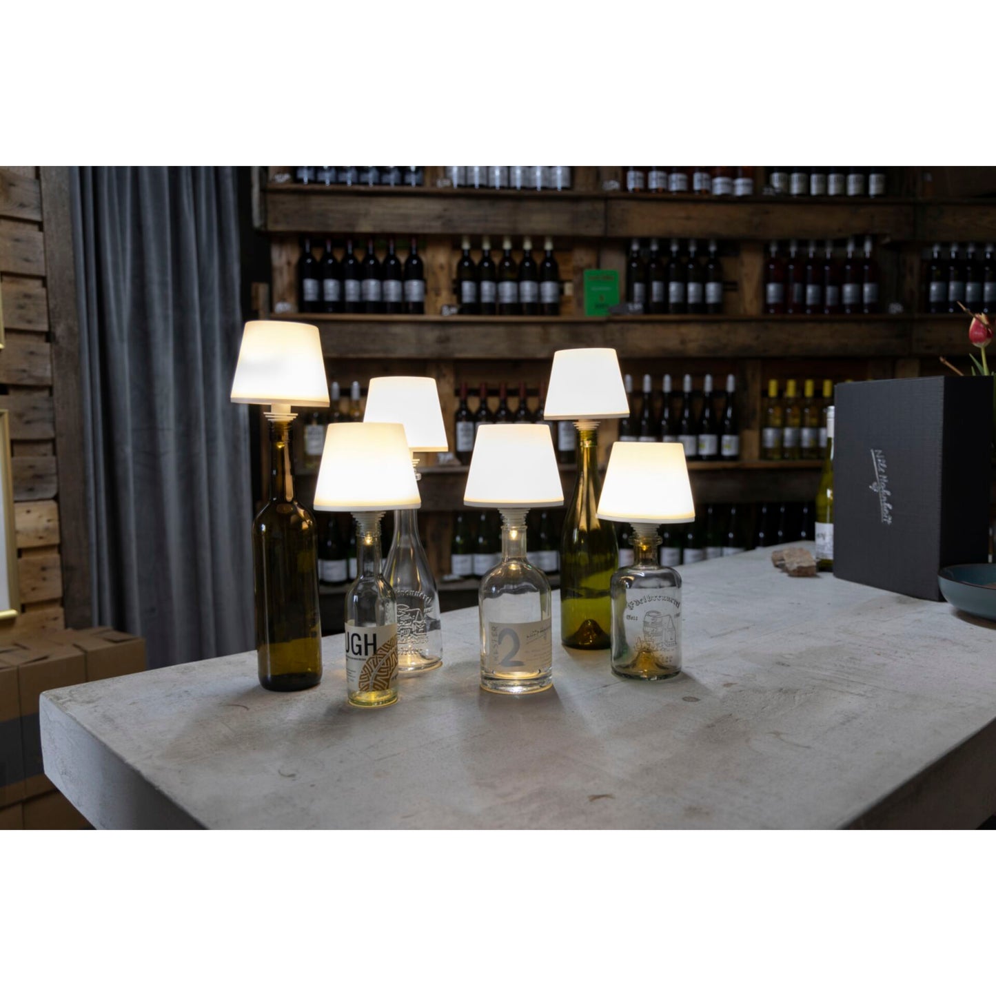 REV LED Bottle Light wireless Lamprusco warmwhite