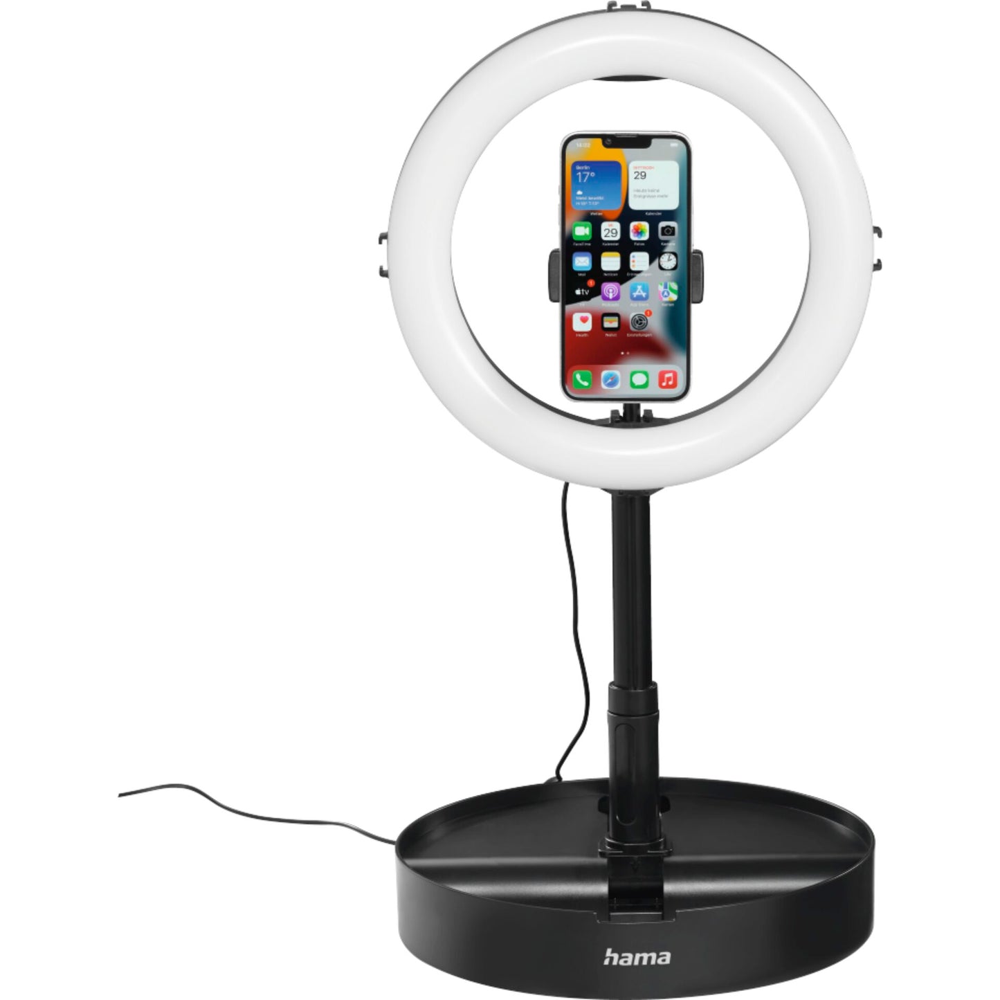 Hama SpotLight FoldUp 102 II LED Ringlight for Smartphone