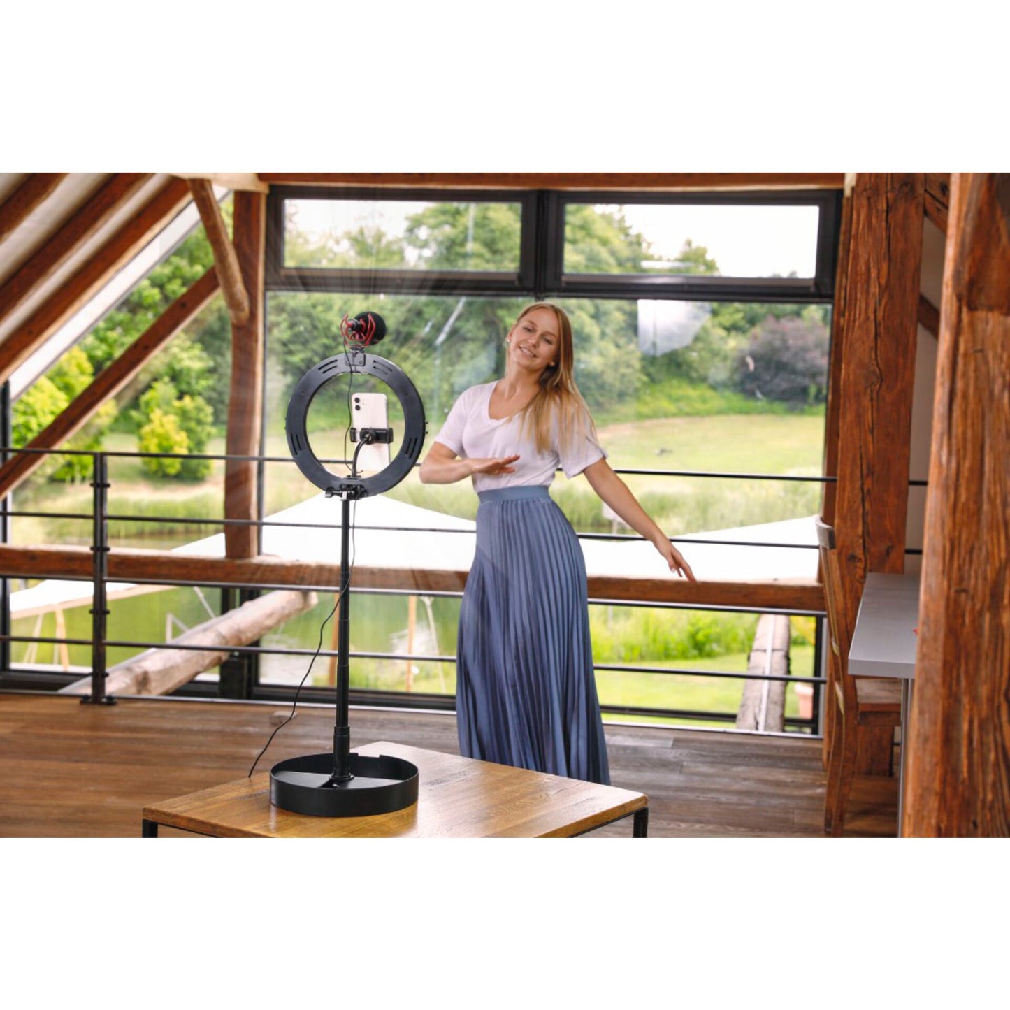 Hama SpotLight FoldUp 102 II LED Ringlight for Smartphone