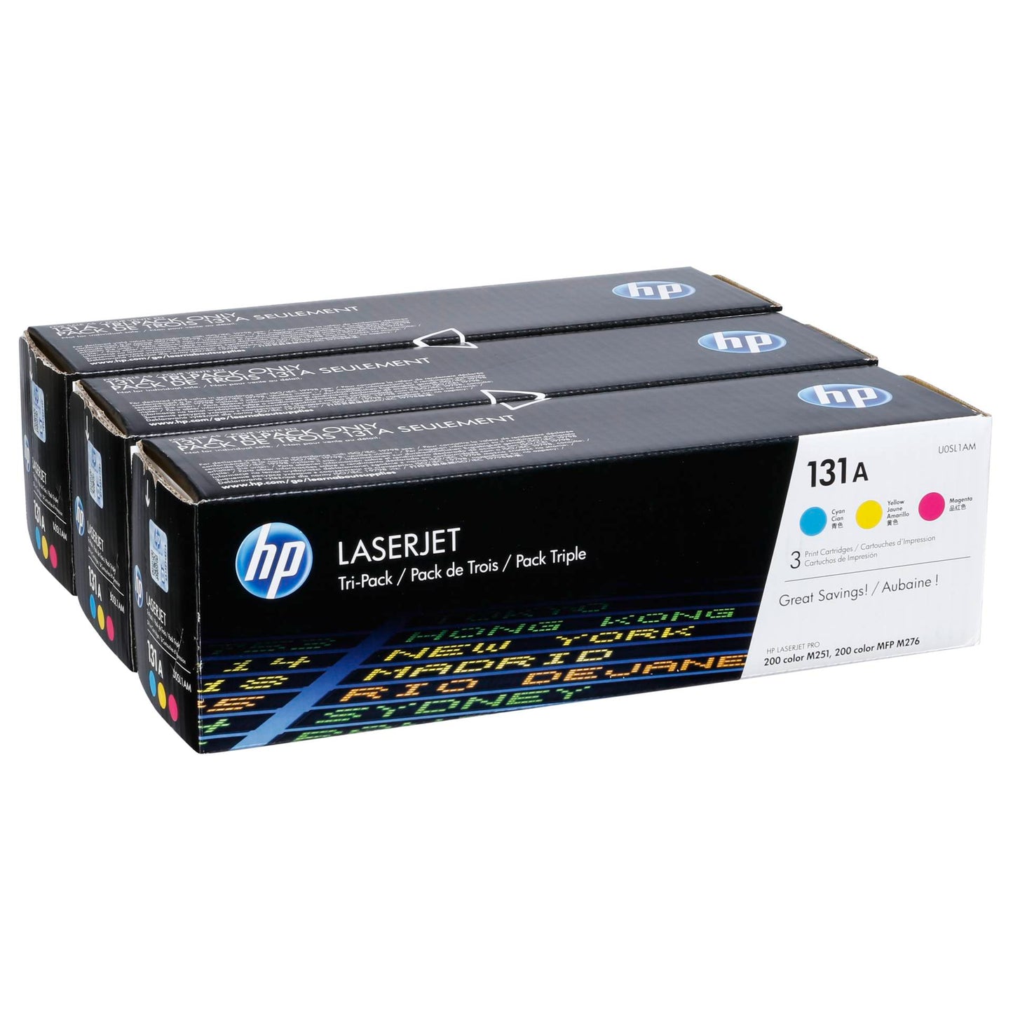 HP Toner Multi Pack No. 131 A C/M/Y                    U0SL1AM