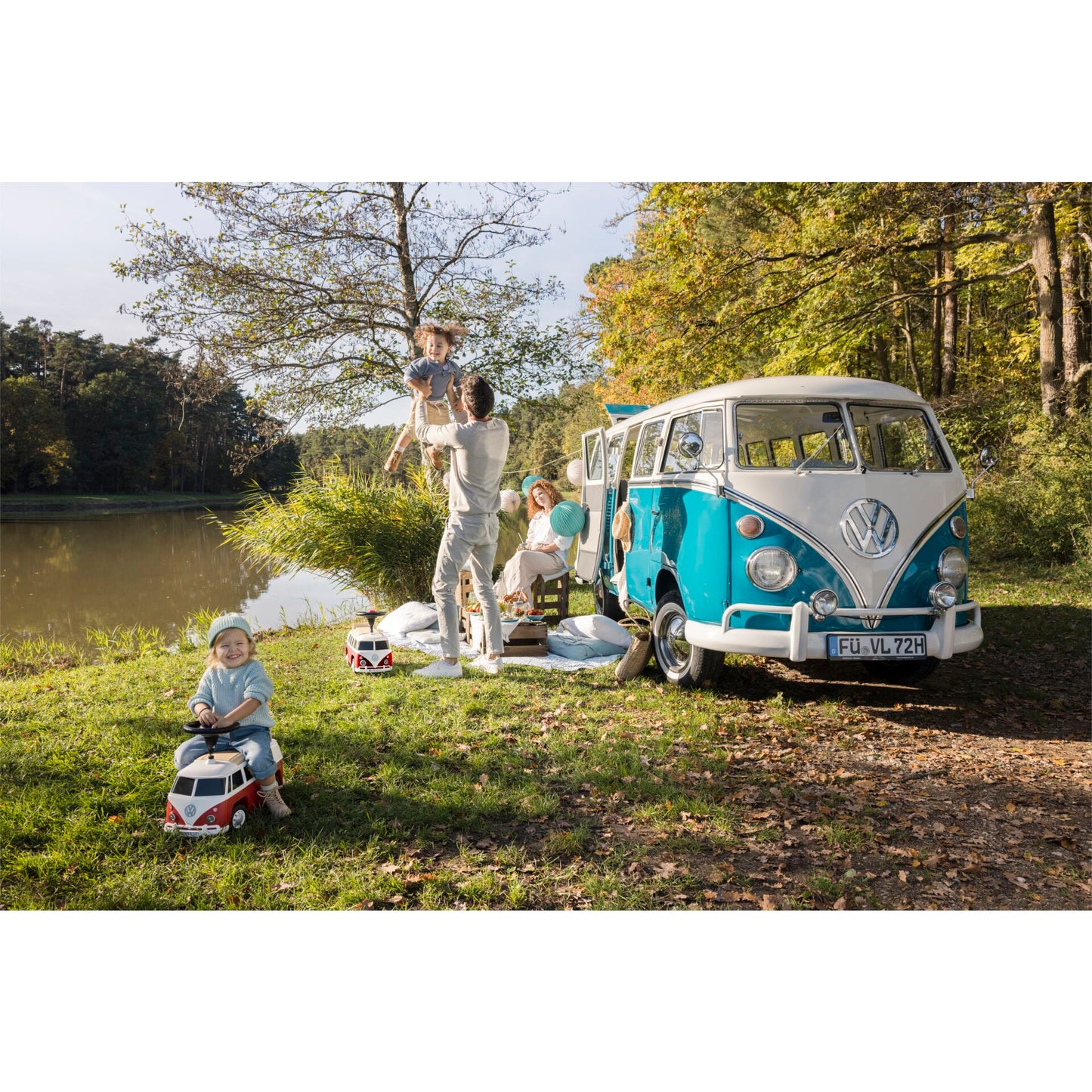 BIG Bobby Car Baby VW T1 red