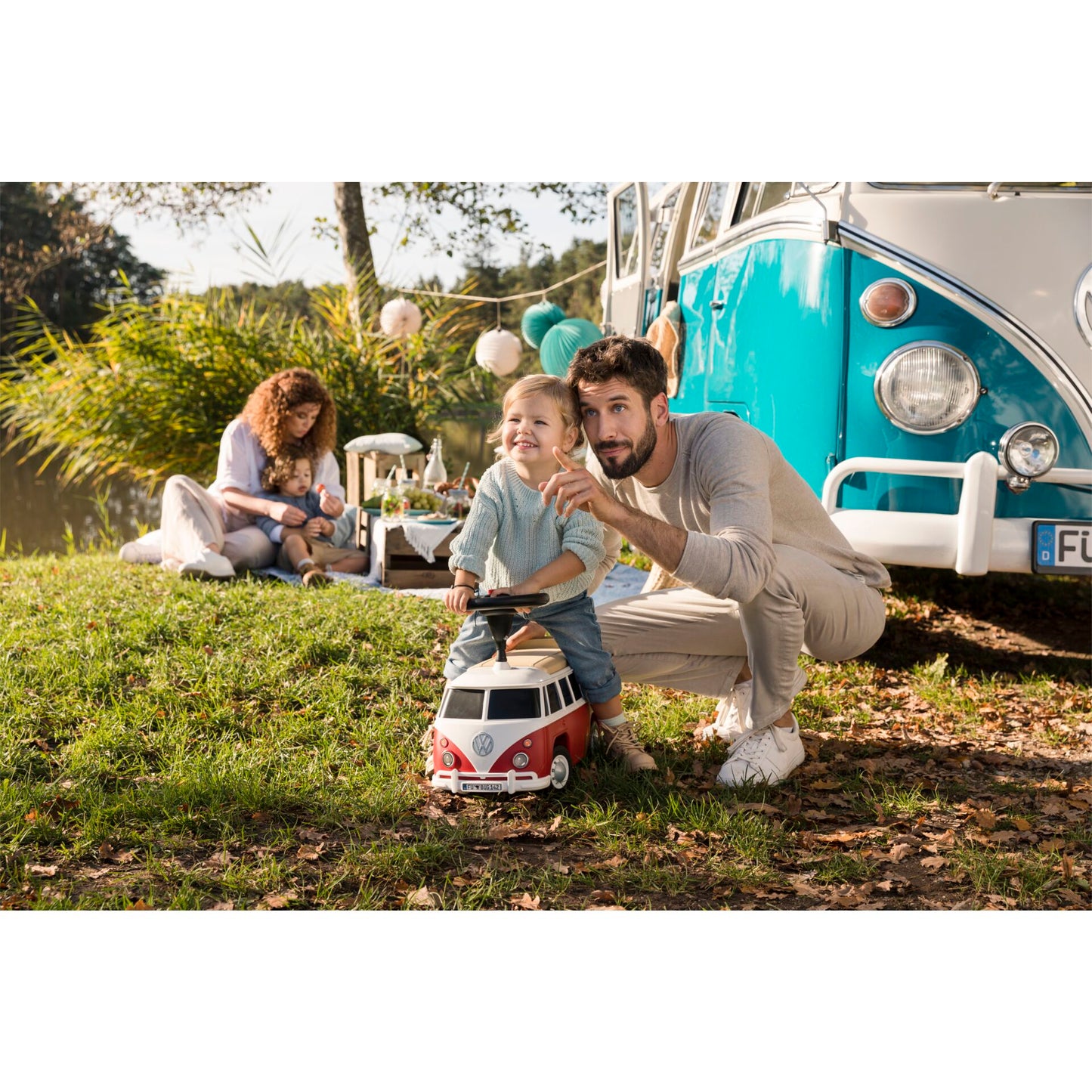 BIG Bobby Car Baby VW T1 red