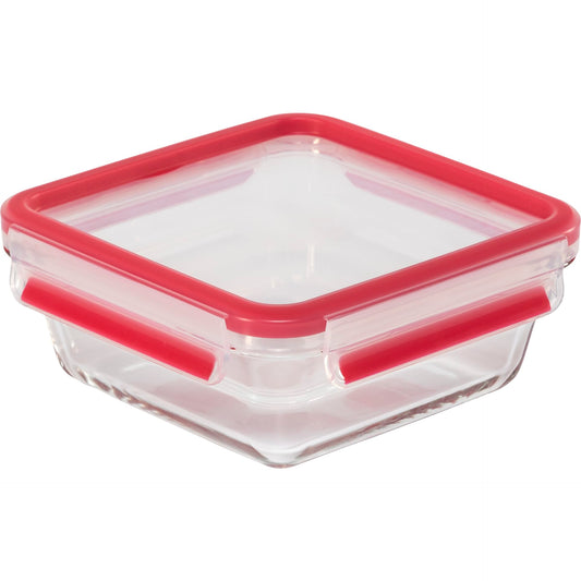 Emsa Clip&Close Glass Food Container 0,8 L red