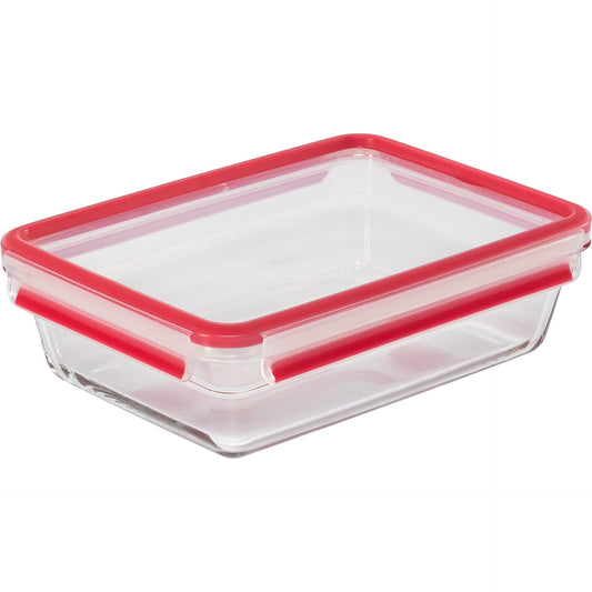 Emsa Clip&Close Glass Food Container, Square  2 L