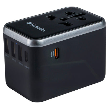 Verbatim Uni.Travel Adapt.UTA-04 USB-C 61W 2xUSB-C 3xUSB-A  49546