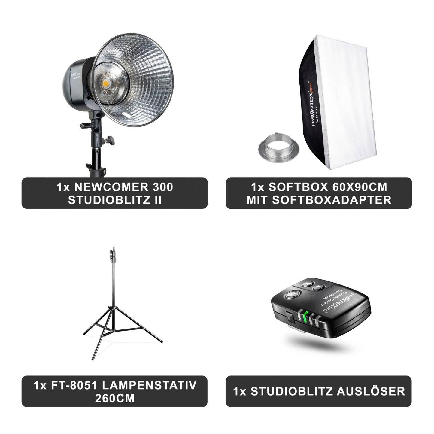 walimex pro Newcomer 300 II Set Single