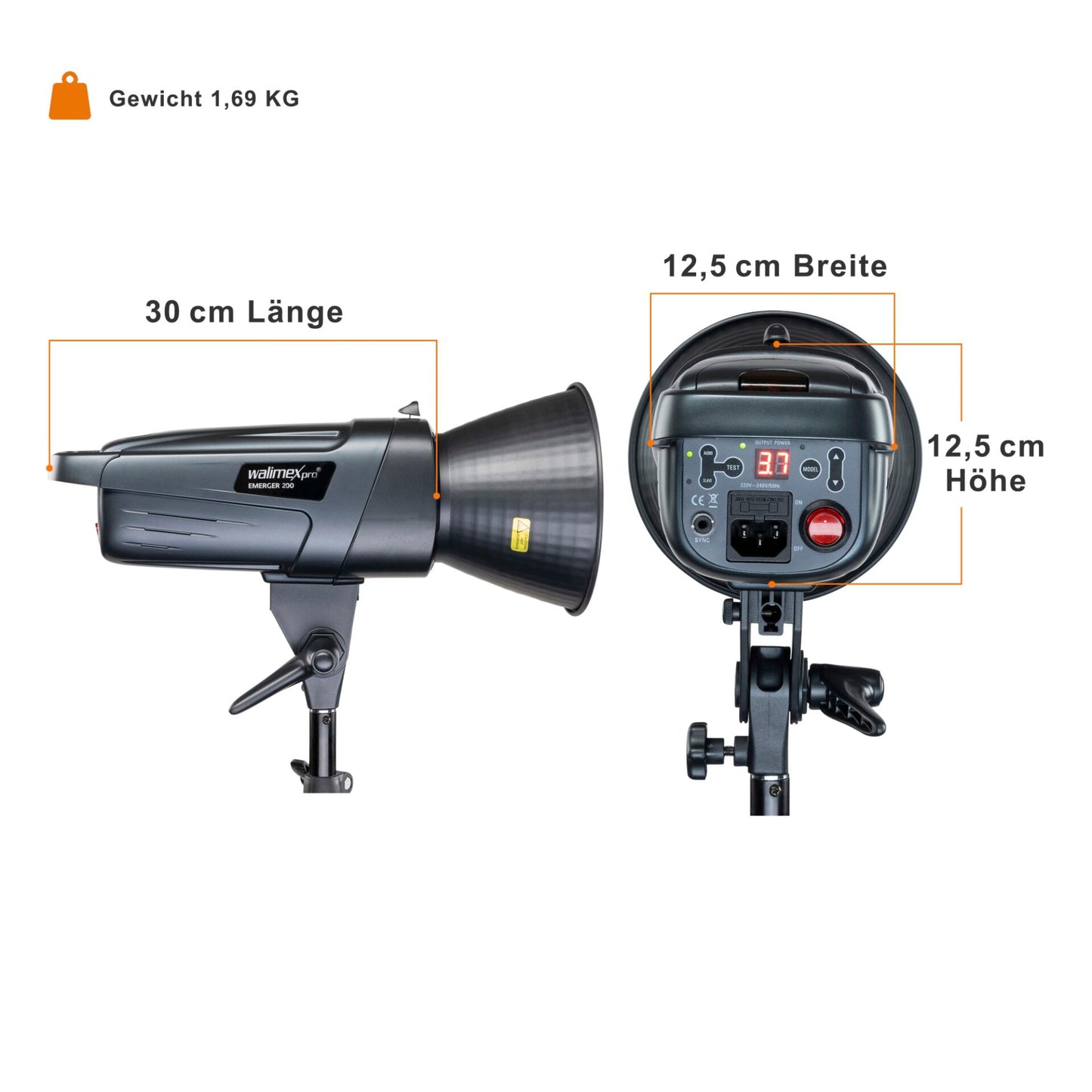 walimex pro Emerger 200 Set Single