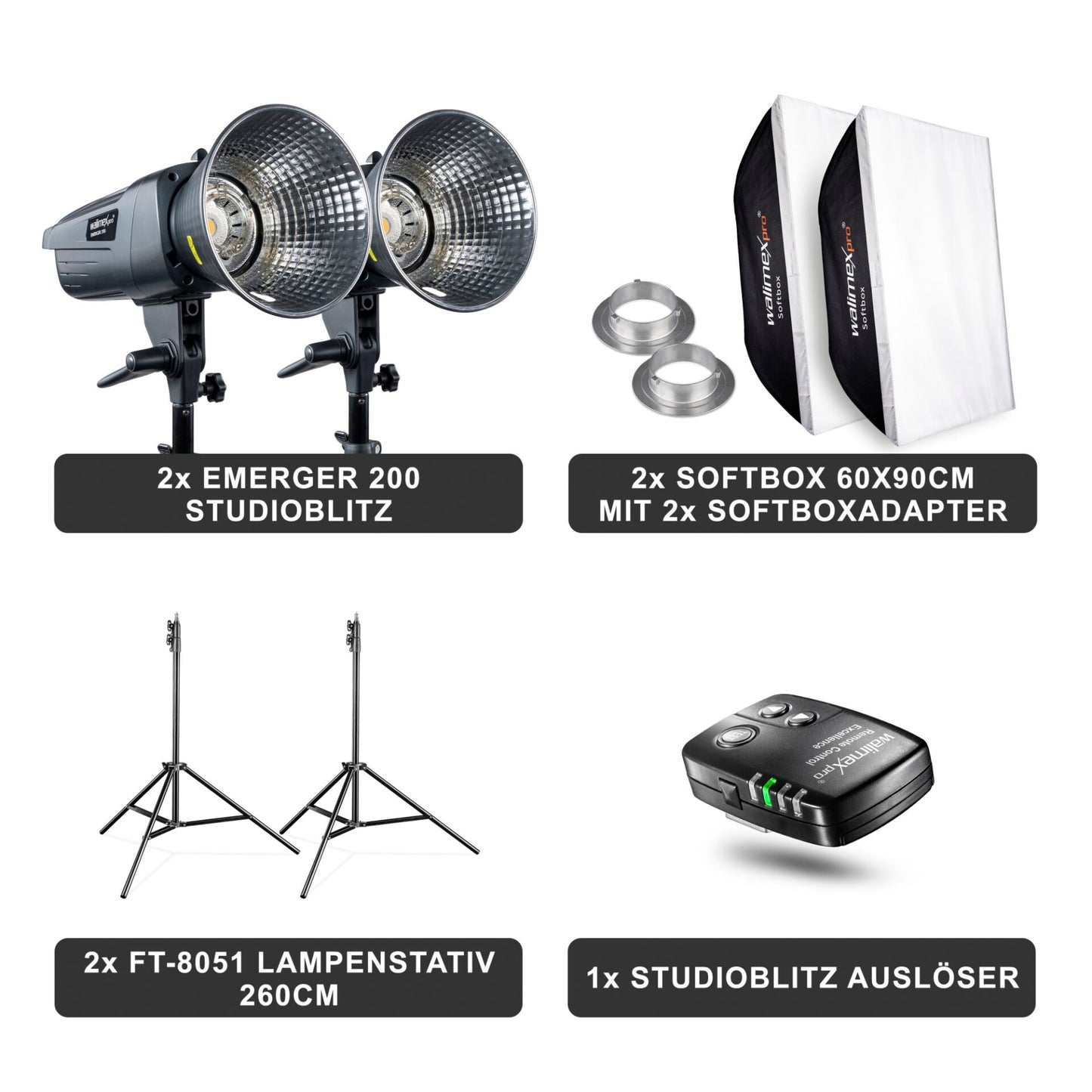 walimex pro Emerger 200 Set Double