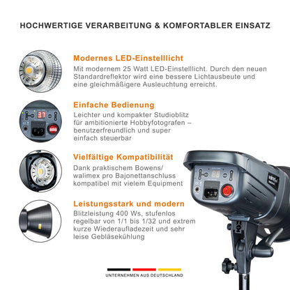 walimex pro Emerger 400 Set Single