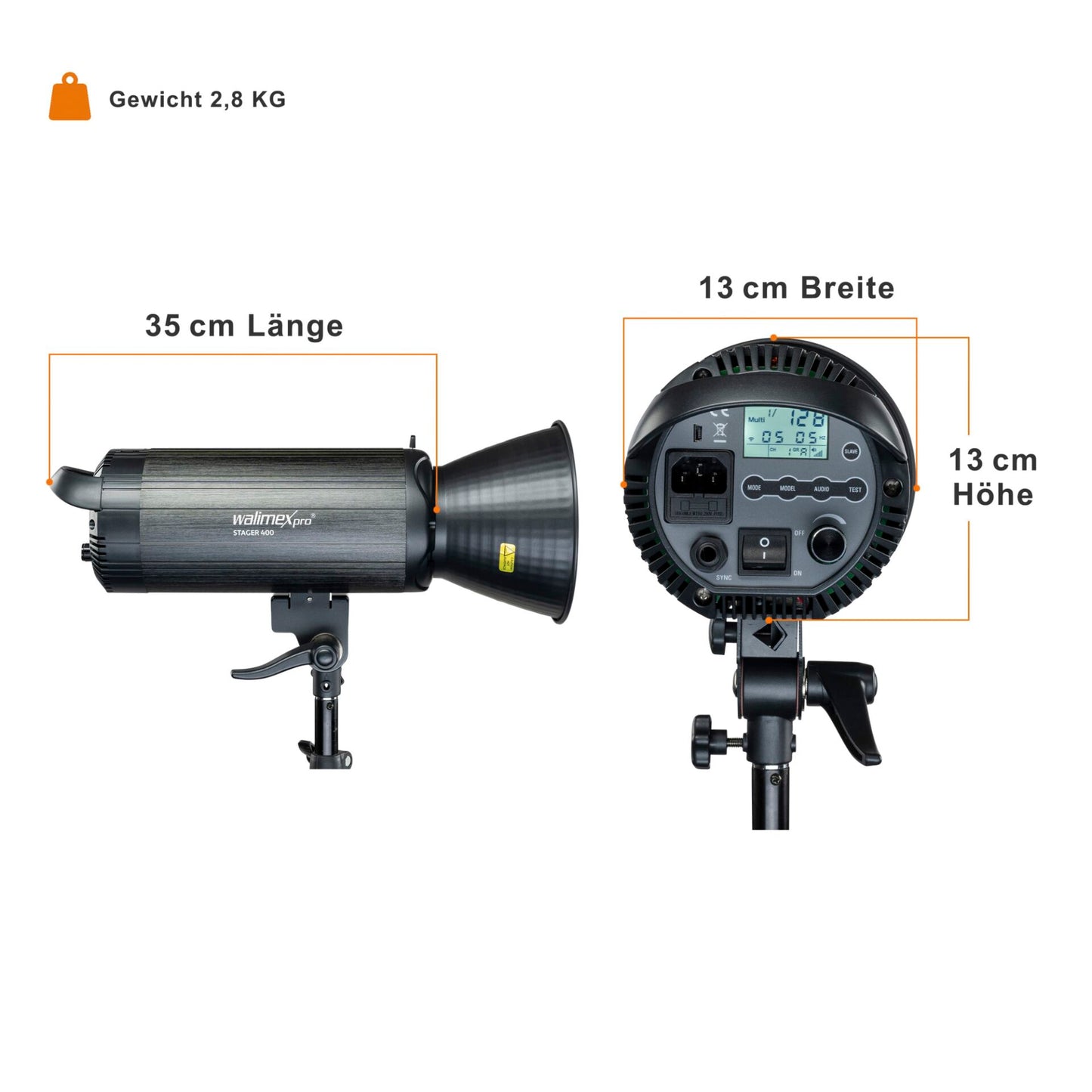 walimex pro Stager 400 HSS Set Single