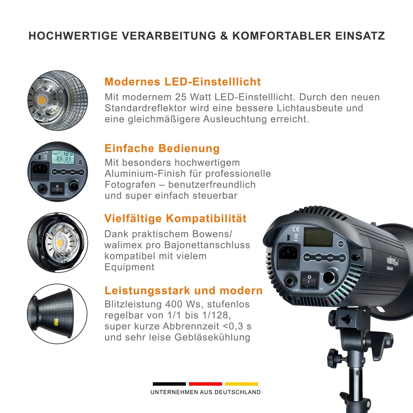 walimex pro Stager 400 HSS Set Single