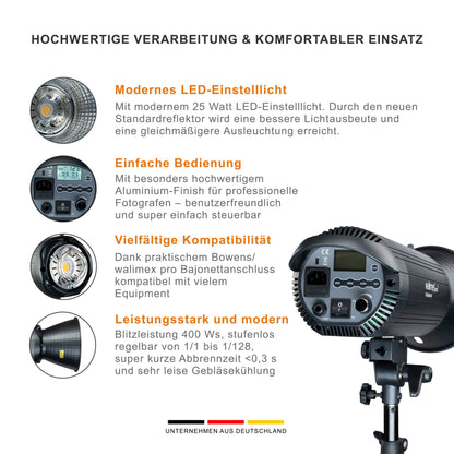 walimex pro Stager 400 HSS Set Single