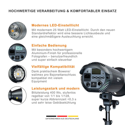 walimex pro Stager 400 HSS Set Double