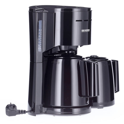Severin KA 9307 black Filter Coffee Maker with 2 Pots