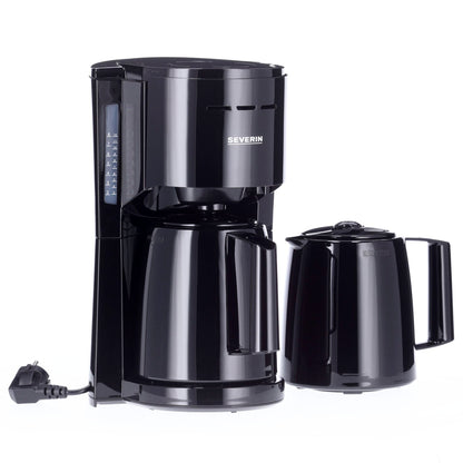 Severin KA 9307 black Filter Coffee Maker with 2 Pots