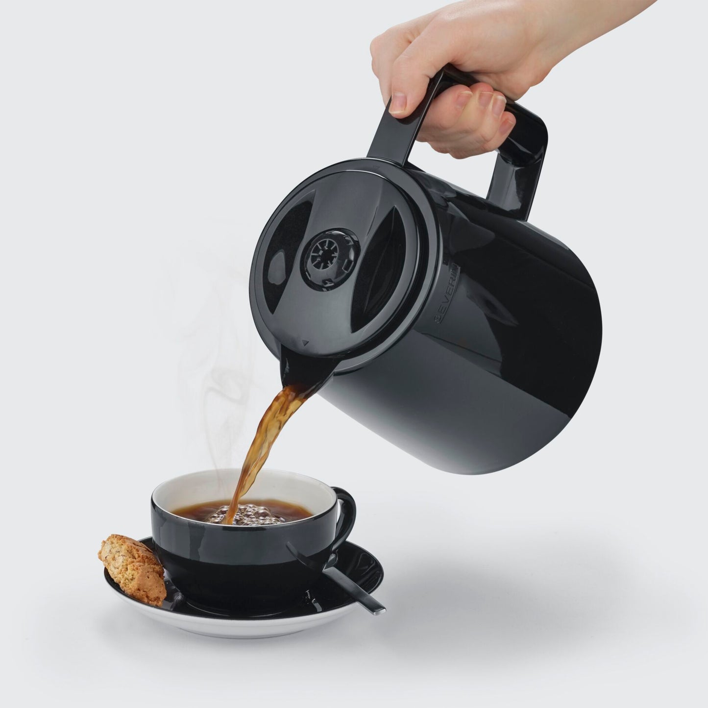 Severin KA 9307 black Filter Coffee Maker with 2 Pots