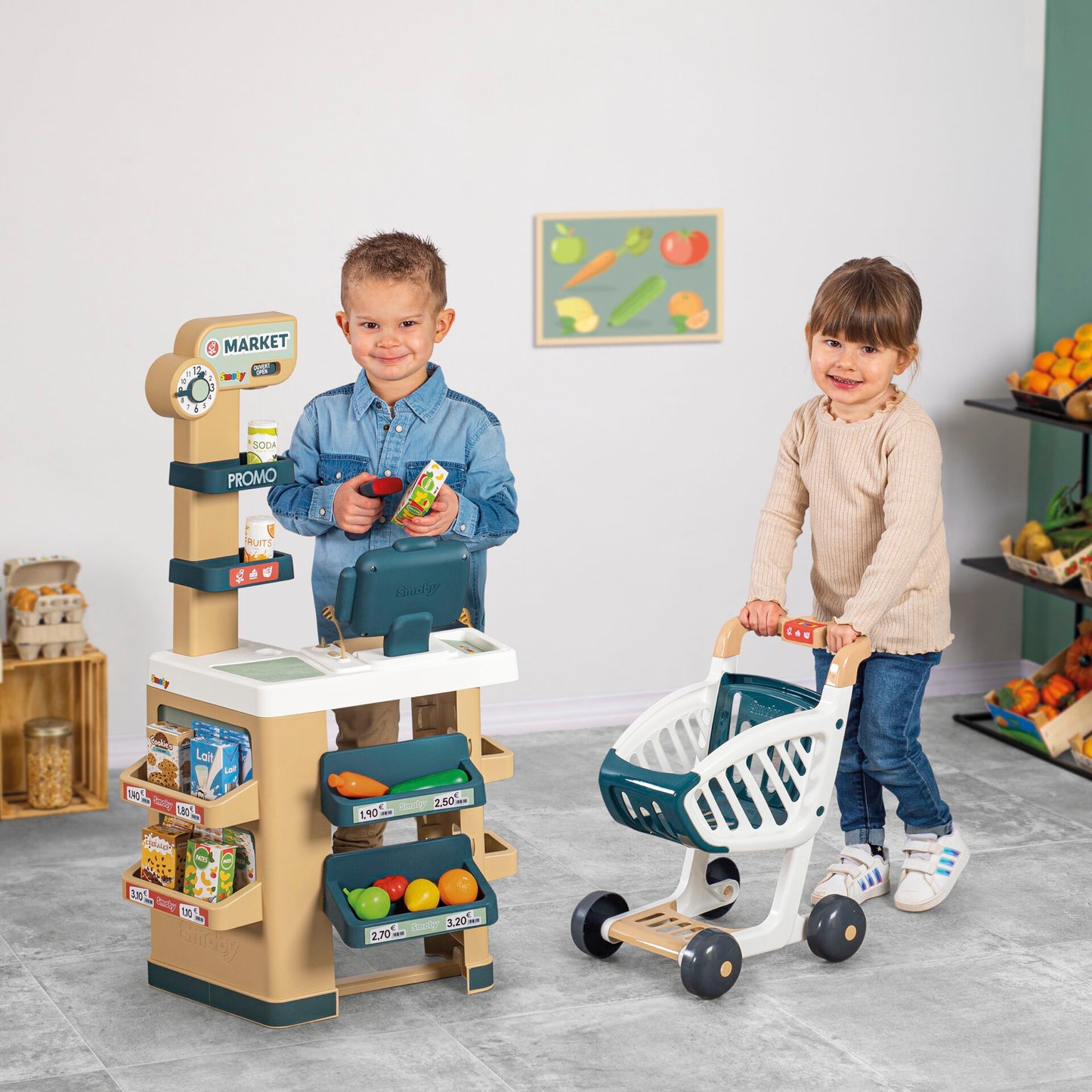 Smoby Supermarket with Shopping Trolley    Modell 2023