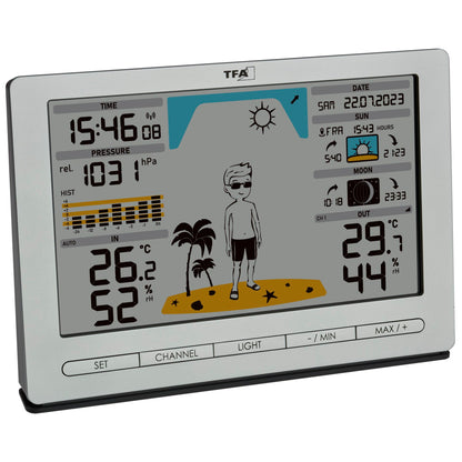 TFA 35.1097.54 silver METEO JACK Wireless Weather Station