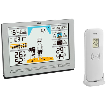 TFA 35.1097.54 silver METEO JACK Wireless Weather Station